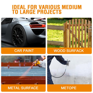 English Elm Airless Paint Sprayer 3300psi Stand Mounted Steel Pump for Deck Fence Garage T3177P305046