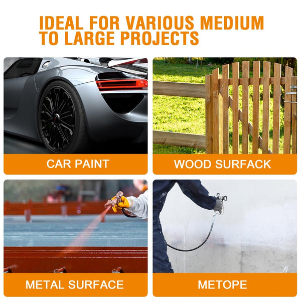 English Elm Airless Paint Sprayer 3300psi Stand Mounted Steel Pump for Deck Fence Garage T3177P305046