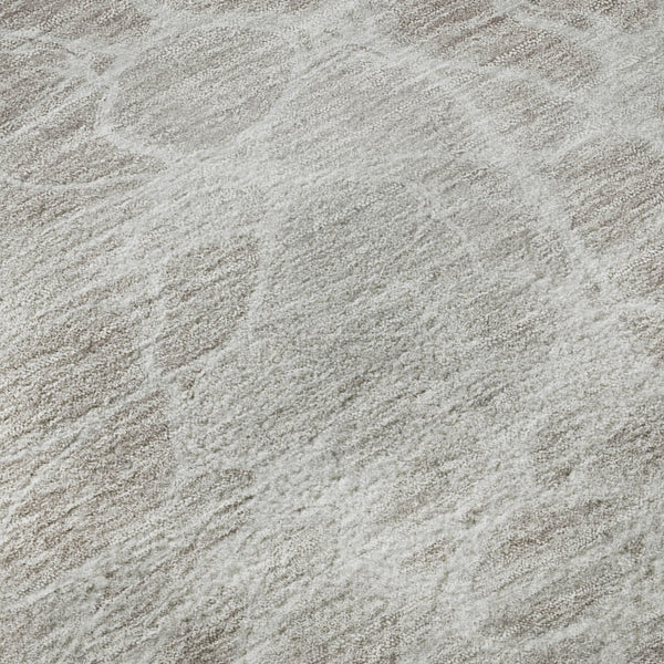 HomeRoots 10' X 14' Taupe and Ivory Abstract Area Rug - Durable, Stain-Resistant, UV Protected for Modern Homes 654626