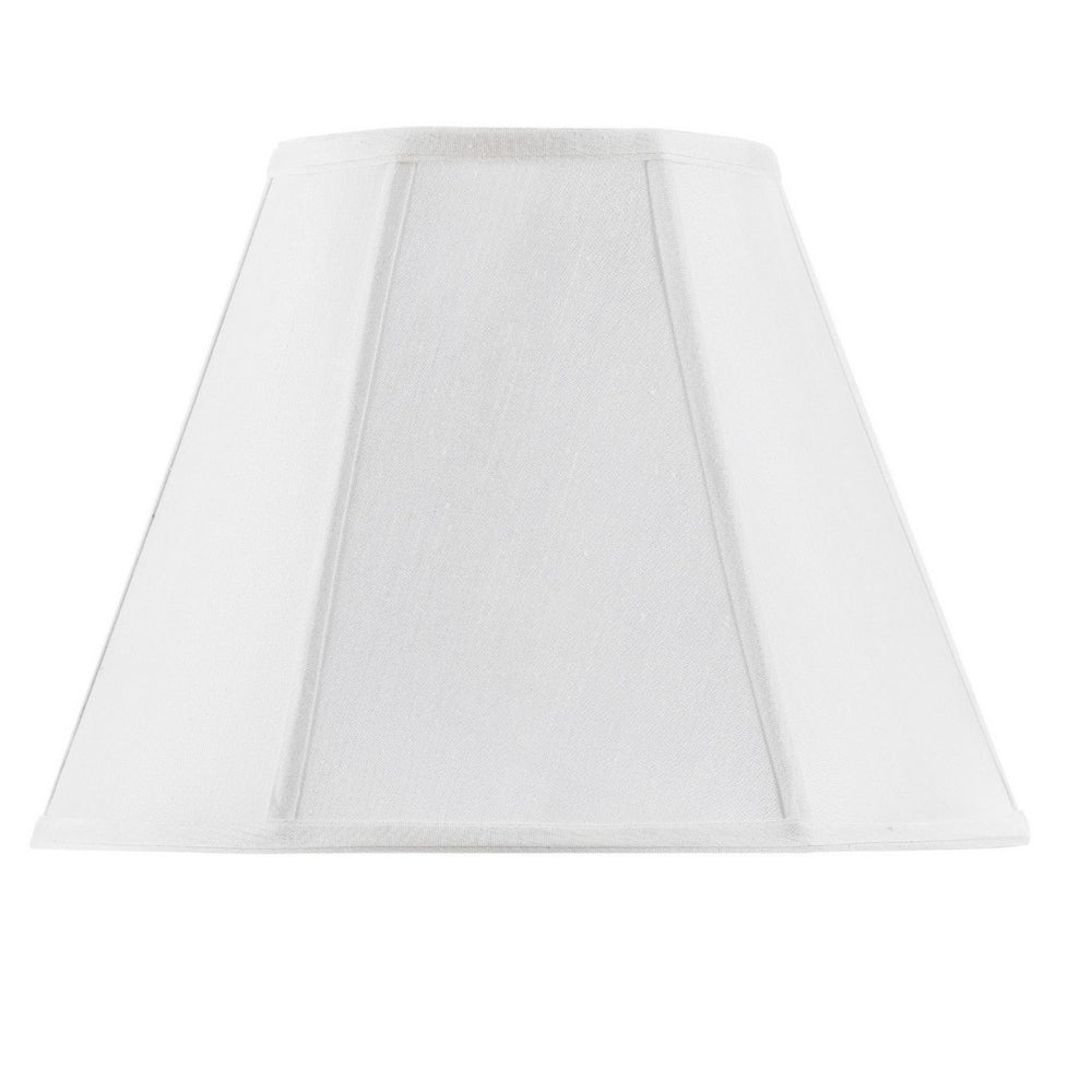 HomeRoots White Linen Empire Lamp Shade - Classic Piped Trim for Elegant Lighting in Any Home Décor Space 654736