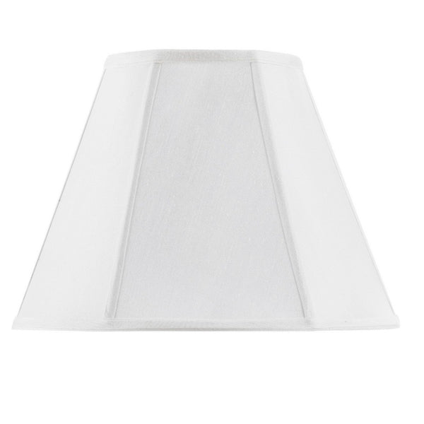 HomeRoots White Linen Empire Lamp Shade - Classic Piped Trim for Elegant Lighting in Any Home Décor Space 654736
