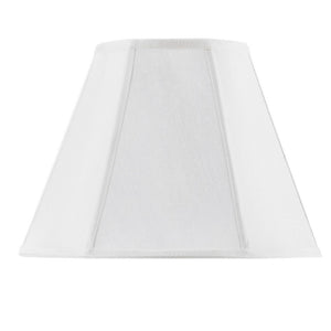 HomeRoots White Linen Empire Lamp Shade - Classic Piped Trim for Elegant Lighting in Any Home Décor Space 654736