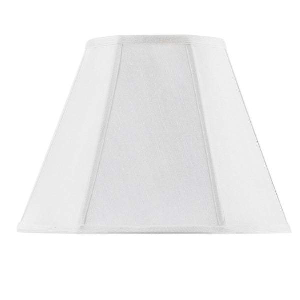 HomeRoots White Linen Empire Lamp Shade - Classic Piped Trim for Elegant Lighting in Any Home Décor Space 654736