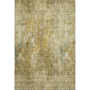 HomeRoots 9' X 12' Brown and Beige Abstract Area Rug - Stylish, Washable, UV Protected for Busy Homes & Pets 654753
