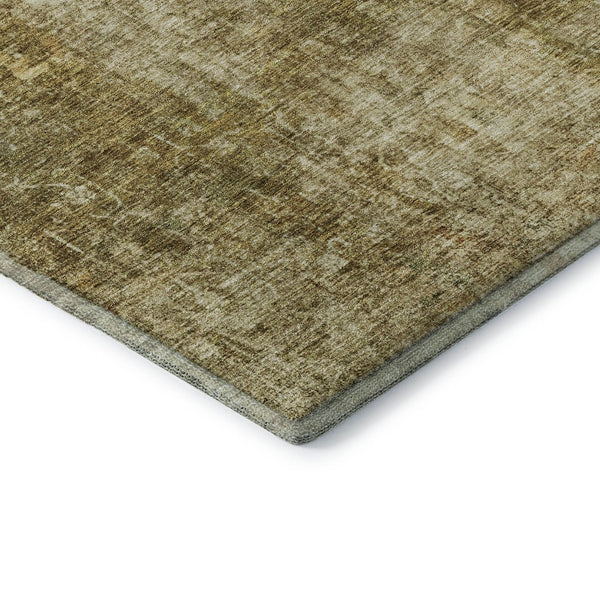 HomeRoots 9' X 12' Brown and Beige Abstract Area Rug - Stylish, Washable, UV Protected for Busy Homes & Pets 654753