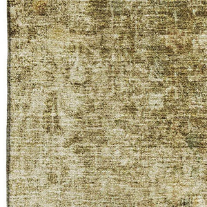 HomeRoots 10' X 14' Brown and Beige Washable Area Rug – Durable, Stain-Resistant, UV Protected for Modern Homes 654754