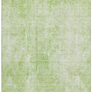 HomeRoots 10' Artichoke Green & Ivory Abstract Washable Area Rug - Durable, UV-Protected, Perfect for Busy Homes 654784