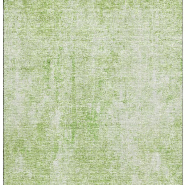 HomeRoots 10' Artichoke Green & Ivory Abstract Washable Area Rug - Durable, UV-Protected, Perfect for Busy Homes 654784