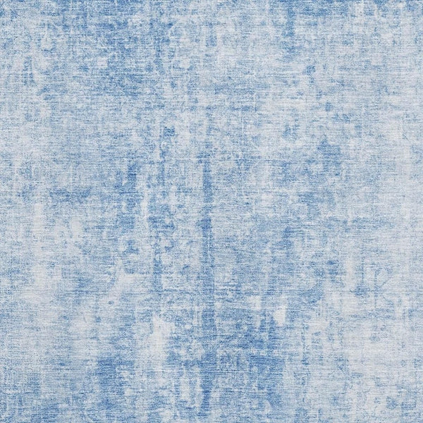 HomeRoots 8' X 10' Durable Blue and Ivory Abstract Area Rug – Washable, UV-Protected, Perfect for Kids & Pets! 654788