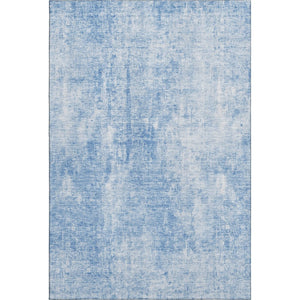 HomeRoots 8' X 10' Durable Blue and Ivory Abstract Area Rug – Washable, UV-Protected, Perfect for Kids & Pets! 654788
