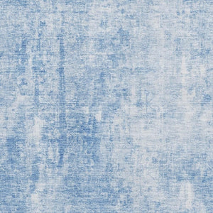 HomeRoots 10' X 14' Stylish Blue & Ivory Abstract Area Rug - Washable, UV Protected, Ideal for Busy Homes! 654790
