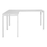 OSP Home Furnishings Prado L Workstation in White White