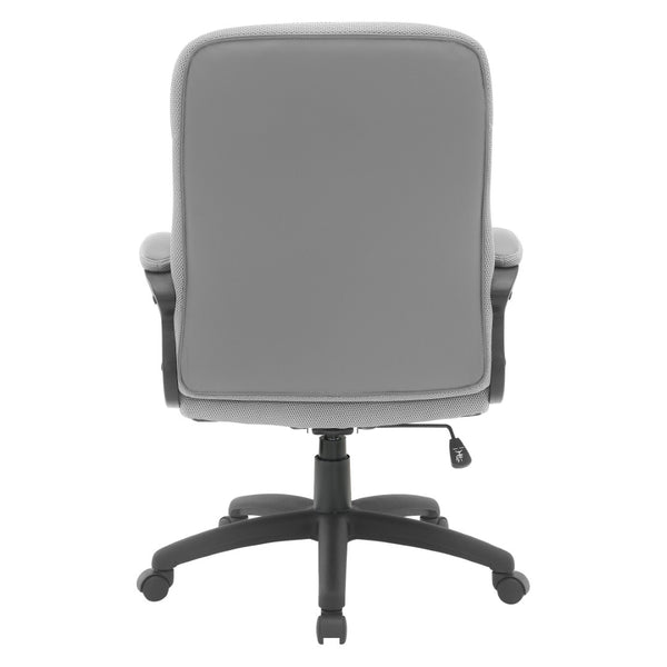OSP Home Furnishings Faux Leather Executive Office Chair with Lumbar Support and Ergonomic Padded Seat FL13785-U21