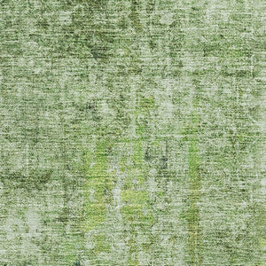 HomeRoots 5' X 8' Olive Green & Ivory Abstract Area Rug - Washable, UV-Protected, Perfect for Every Space! 654804