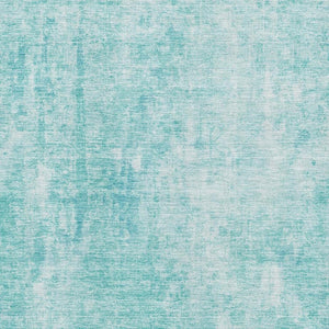 HomeRoots 5' X 8' Teal and Ivory Abstract Area Rug – Durable, Washable with UV Protection for Modern Spaces 654810