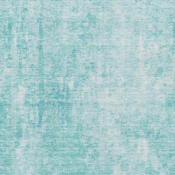 HomeRoots 9' X 12' Teal and Ivory Abstract Area Rug – Washable, Durable, UV-Protected for Busy Homes & Style 654813