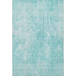 HomeRoots 9' X 12' Teal and Ivory Abstract Area Rug – Washable, Durable, UV-Protected for Busy Homes & Style 654813