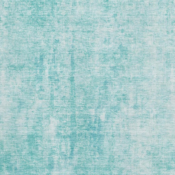 HomeRoots 10' Teal and Ivory Abstract Area Rug - Washable, UV Protected, Stain Resistant, Ideal for Homes 654814