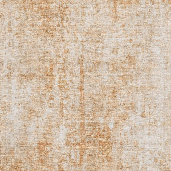 HomeRoots 5' X 8' Terra Cotta Abstract Area Rug – Washable, UV-Protected, Stain-Resistant for Modern Homes 654816