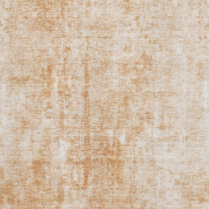 HomeRoots 8' X 10' Terra Cotta & Ivory Abstract Area Rug - Washable, UV Protected, Stain Resistant & Soft Feel 654818
