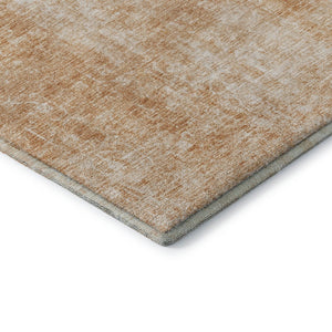 HomeRoots 10' Terra Cotta & Ivory Abstract Washable Area Rug - UV Protected, Durable & Stylish for Homes 654820