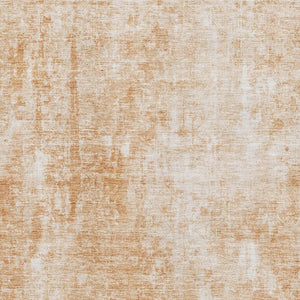 HomeRoots 10' Terra Cotta & Ivory Abstract Washable Area Rug - UV Protected, Durable & Stylish for Homes 654820