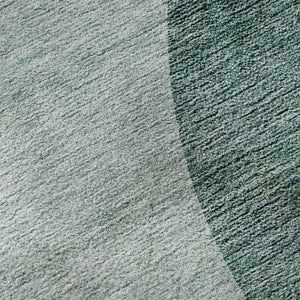 HomeRoots 9' X 12' Geometric Green and Gray Washable Area Rug with UV Protection - Stylish & Durable Design 654837