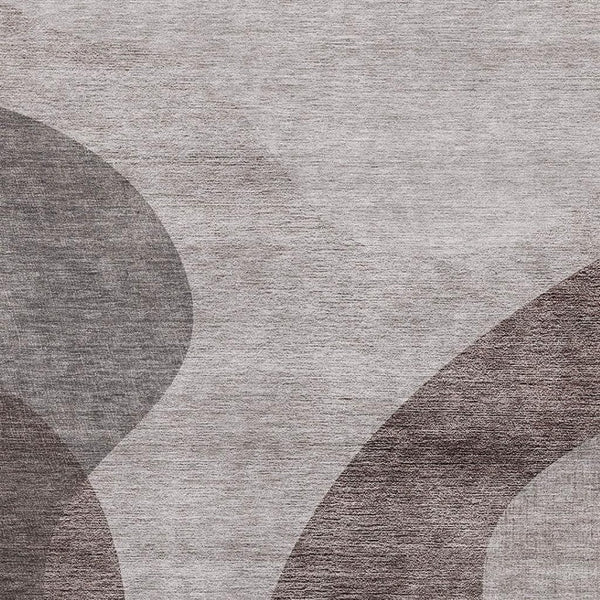 HomeRoots 5' X 8' Geometric Area Rug in Coffee & Taupe - Washable, UV Protected, Kid & Pet-Friendly Design 654840