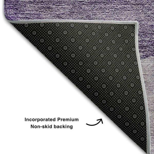 HomeRoots 9' X 12' Purple and Ivory Geometric Area Rug - Washable, Stain Resistant, UV Protected for Homes 654849