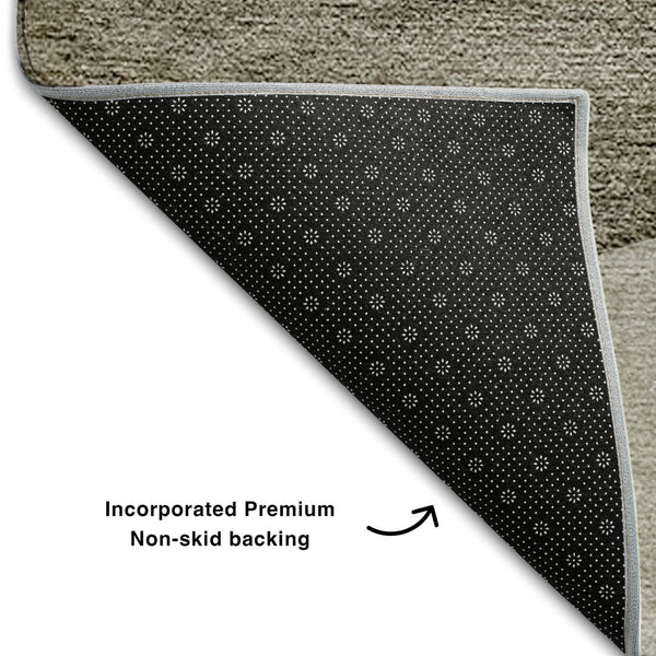 HomeRoots 10' X 14' Taupe & Beige Geometric Area Rug - Washable, UV Protected, Ideal for Family Living Spaces 654856