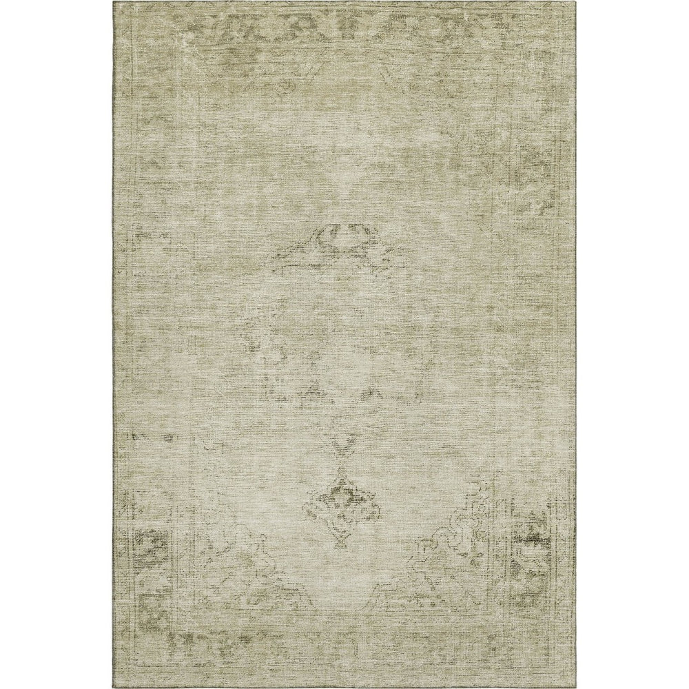 HomeRoots 10' X 14' Beige & Brown Oriental Area Rug – Durable, Washable, UV-Protected for Family Homes 654868