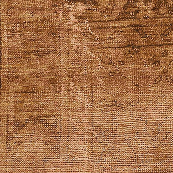 HomeRoots 10' X 14' Copper and Brown Oriental Area Rug - Washable, UV-Protected, Stain-Resistant, Durable Design 654880