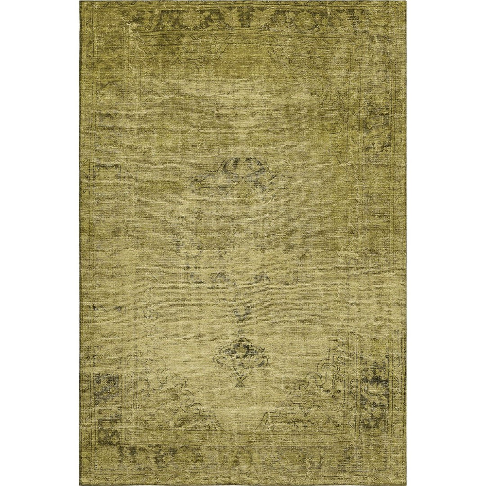 HomeRoots 9' X 12' Gold And Wheat Oriental Area Rug - Durable, Washable, UV-Protected for Busy Homes 654885