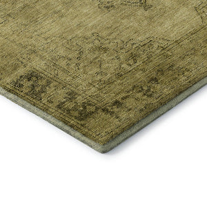 HomeRoots 9' X 12' Gold And Wheat Oriental Area Rug - Durable, Washable, UV-Protected for Busy Homes 654885