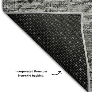 HomeRoots 8' X 10' Gray And Ivory Oriental Area Rug – Stain Resistant, UV Protected, Perfect for Every Space 654890