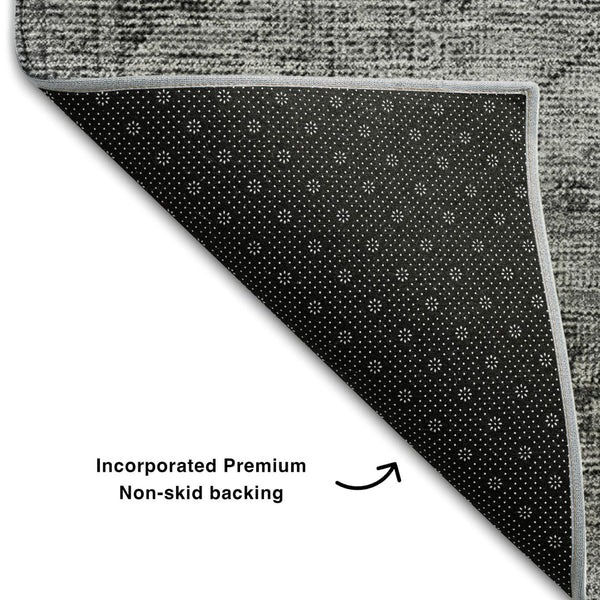 HomeRoots 8' X 10' Gray And Ivory Oriental Area Rug – Stain Resistant, UV Protected, Perfect for Every Space 654890