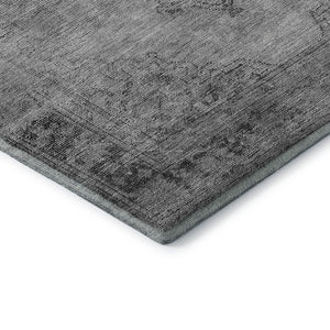 HomeRoots 8' X 10' Gray And Ivory Oriental Area Rug – Stain Resistant, UV Protected, Perfect for Every Space 654890