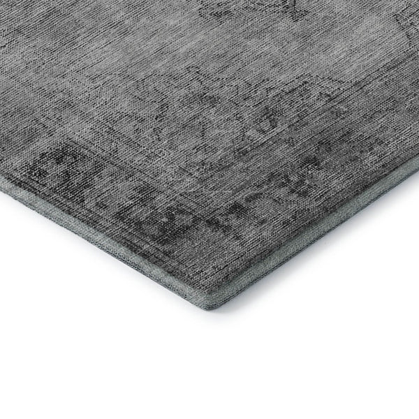HomeRoots 8' X 10' Gray And Ivory Oriental Area Rug – Stain Resistant, UV Protected, Perfect for Every Space 654890