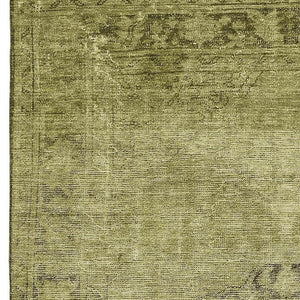 HomeRoots 5' X 8' Khaki and Taupe Oriental Area Rug – Washable, UV-Protected, Perfect for Family Spaces! 654894