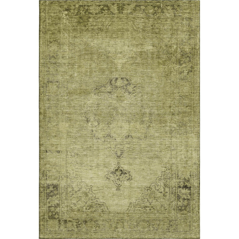 HomeRoots 10' X 14' Khaki & Taupe Oriental Washable Area Rug - Stain Resistant, UV Protected & Durable Design 654898
