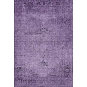 HomeRoots 9' X 12' Purple & Ivory Oriental Area Rug - Washable, Stain Resistant, UV Protected for Homes 654903