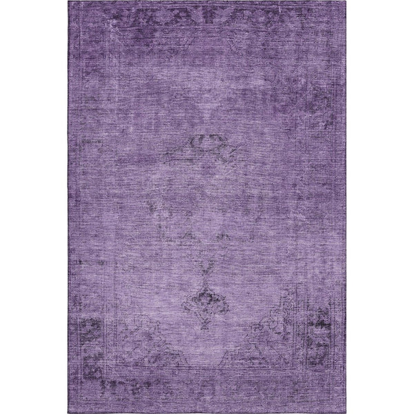 HomeRoots 9' X 12' Purple & Ivory Oriental Area Rug - Washable, Stain Resistant, UV Protected for Homes 654903