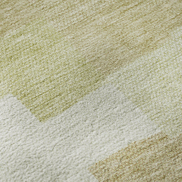 HomeRoots 10' Beige and Ivory Geometric Washable Area Rug - UV Protected, Stain Resistant, Perfect for Living Spaces 654916