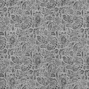 HomeRoots 9' X 12' Gray and Silver Floral Area Rug – Washable, Stain-Resistant, UV-Protected for Durability 654981
