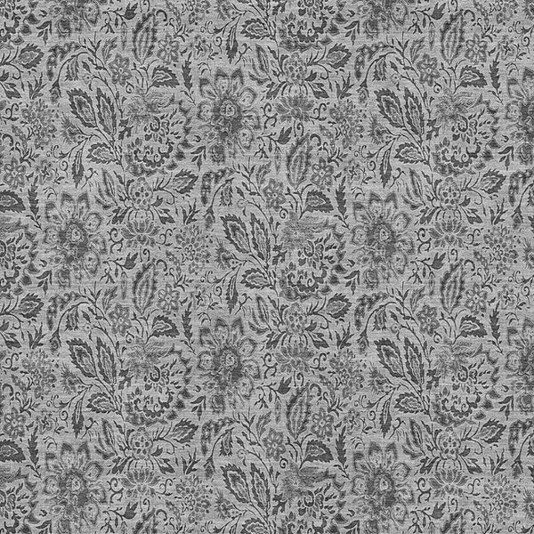 HomeRoots 9' X 12' Gray and Silver Floral Area Rug – Washable, Stain-Resistant, UV-Protected for Durability 654981
