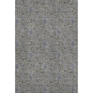 HomeRoots 10' X 14' Khaki And Gray Floral Area Rug - Durable, Washable, UV Protected for High-Traffic Rooms! 654988