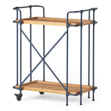 Christopher Knight Home® - Noble House - Kanaan Antique Finish Firwood and Iron Coffee Cart