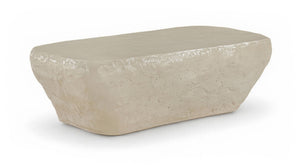 Meridian Furniture Rockford Fiber Reinforced Concrete Coffee Table Art Deco Geometric Indoor Outdoor Lounge Use Beige 654Sand-CT