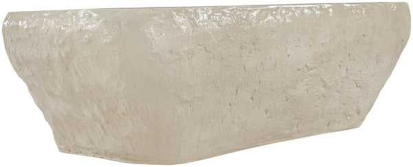 Meridian Furniture Rockford Fiber Reinforced Concrete Coffee Table Art Deco Geometric Indoor Outdoor Lounge Use Beige 654Sand-CT