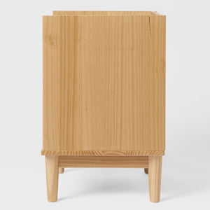 Lee Mid-Century Modern 2-Drawer Nightstand with Sleek Design and Spacious Storage for Every Space